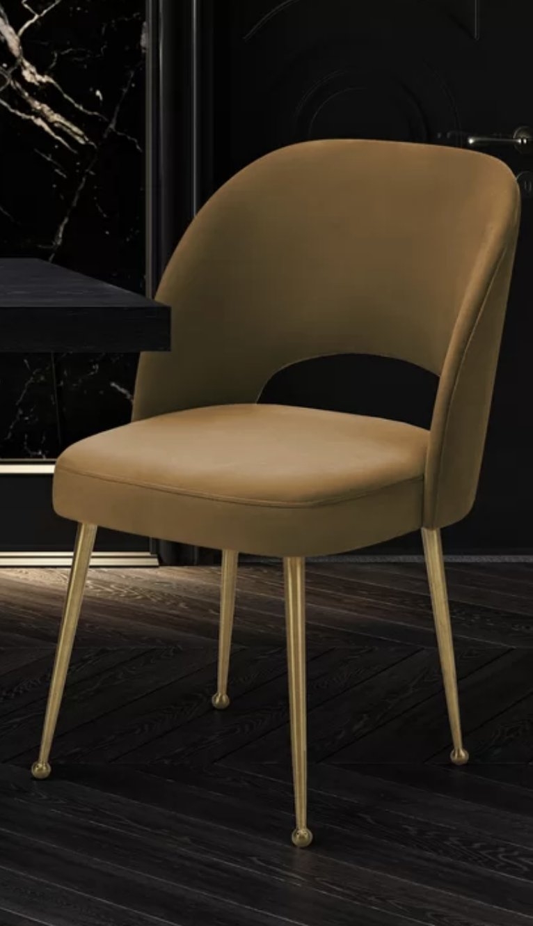 Saldana Velvet Side Chair - Image 0
