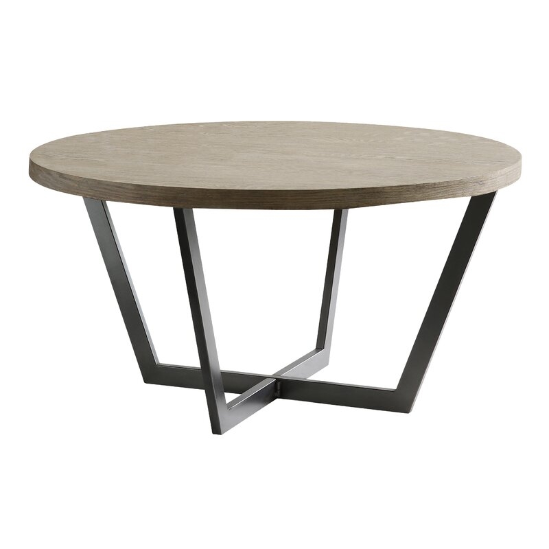 Reimers Slanted Metal and Wood Coffee Table - Image 0