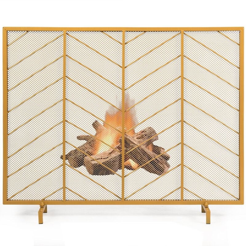 Single Panel Fireplace Screen - Image 0