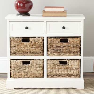 Sutherland 6 Drawer Accent Chest, Distressed Cream - Image 0