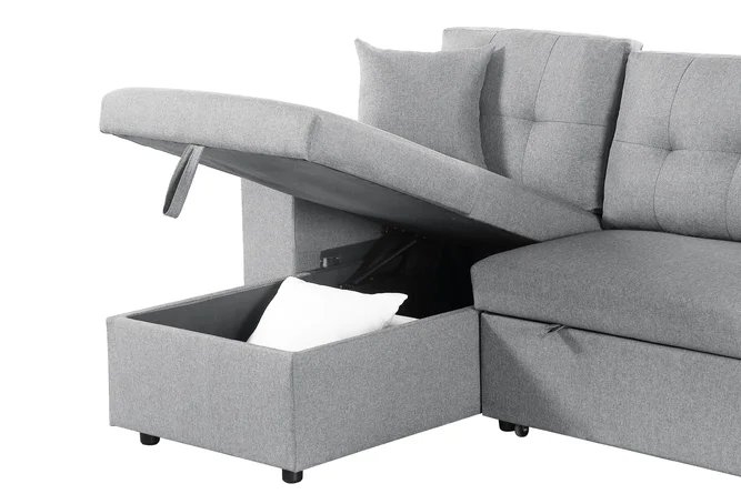 Sectional Sleeper Sofa With Storage - Image 3