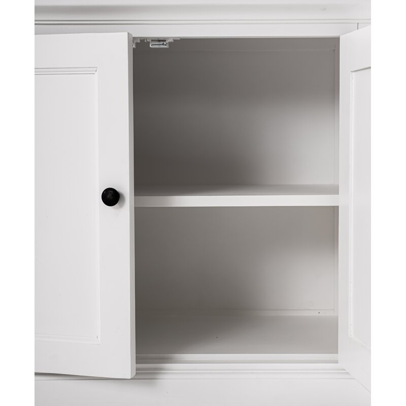 Jakel 86.61'' H x 65'' W Solid Wood Library Bookcase, White - Image 2