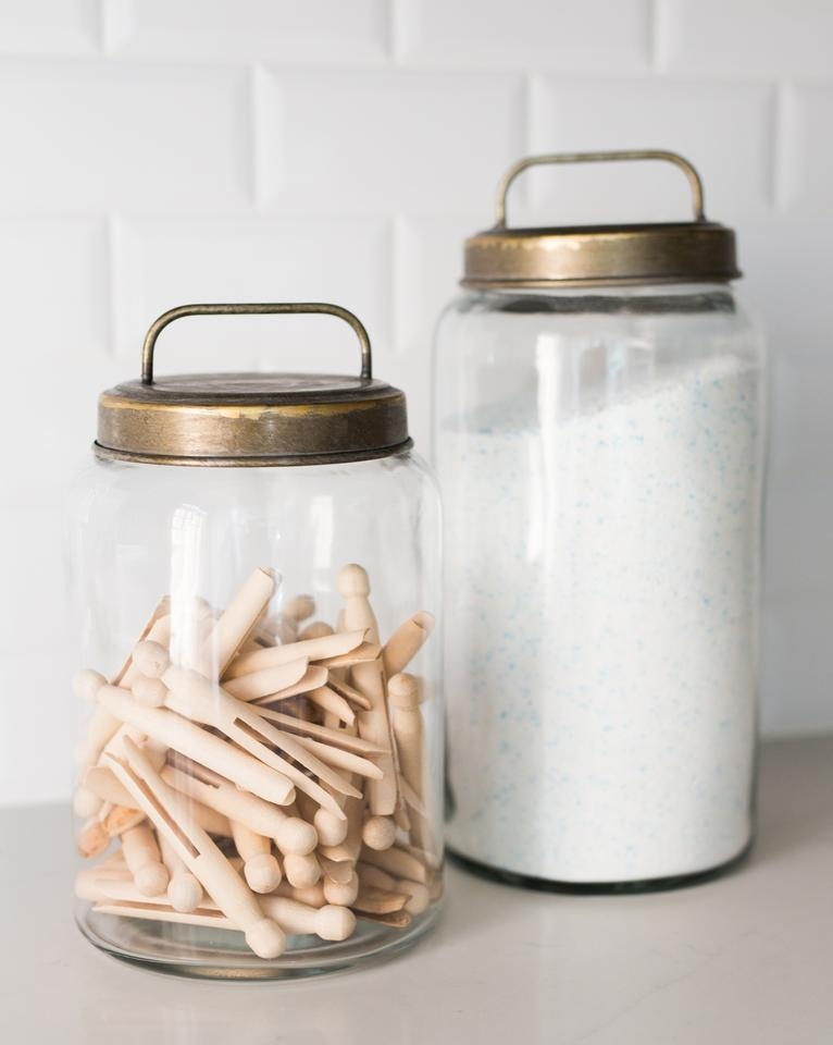 GALVANIZED LIDDED CANISTERS, SMALL - Image 2