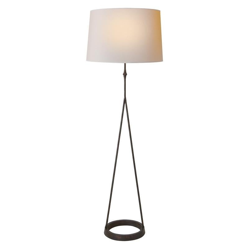 Dauphine Floor Lamp, Aged Iron - Image 0