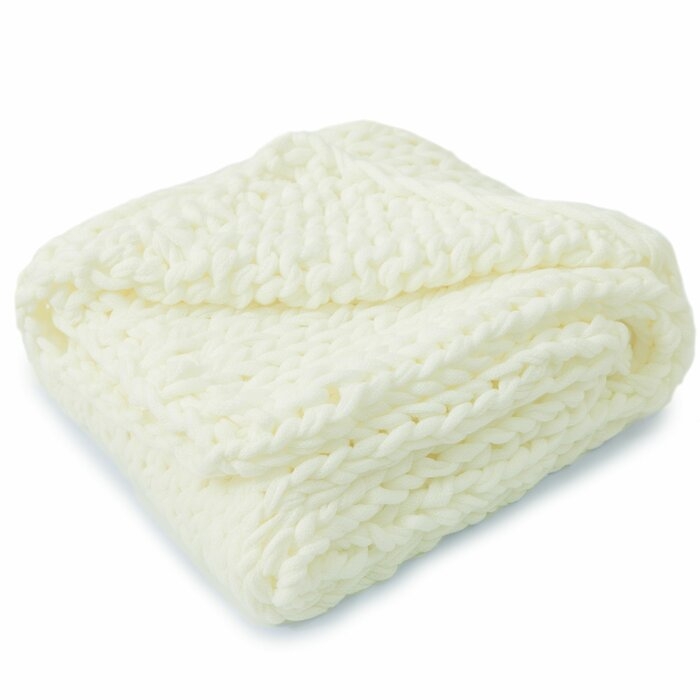 Brister Chunky Cable Knit Throw - Image 0