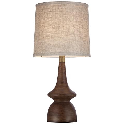 Rexford Mid-Century Walnut Table Lamp Set of 2 - Style # 17P74 - Image 1