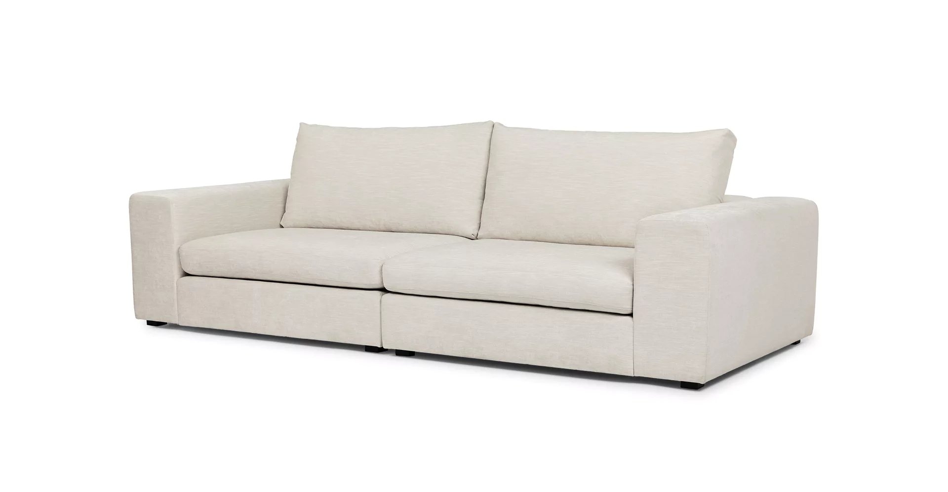 Gaba Pearl White Sofa - Image 1