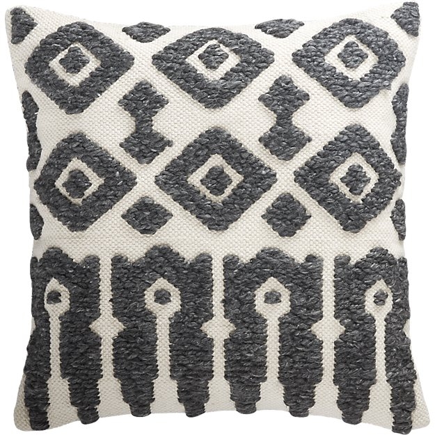 16" calisto grey and white feather down pillow - Image 2