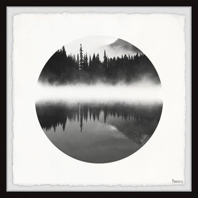 'Mountain Lake Reflection' Framed Print - Image 0