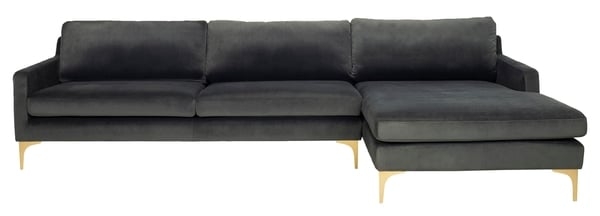 Brayson Chaise Sectional Sofa - Gray - Arlo Home - Image 0