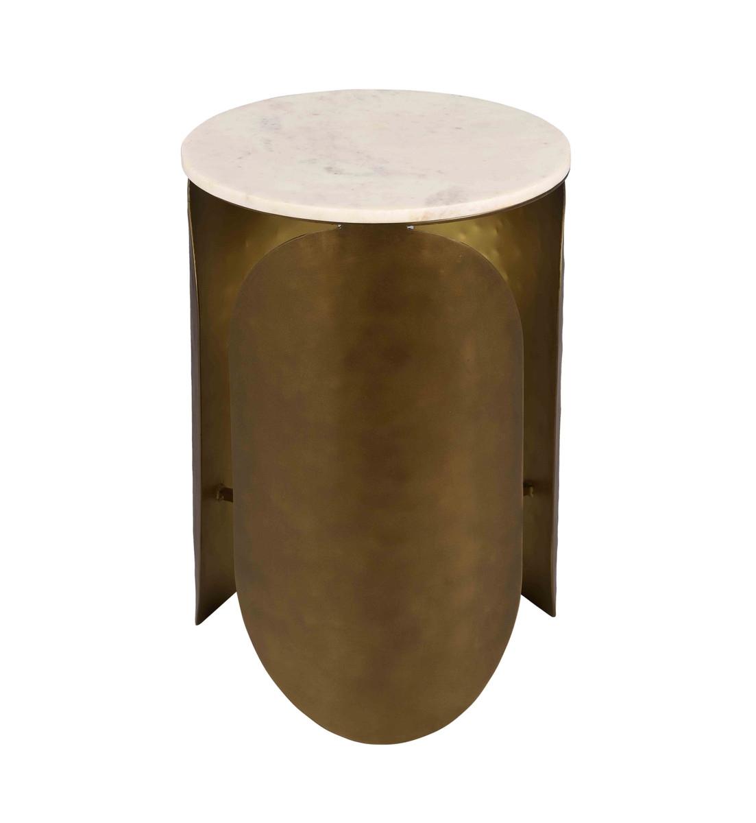 Indio White Marble Side Table - Image 4