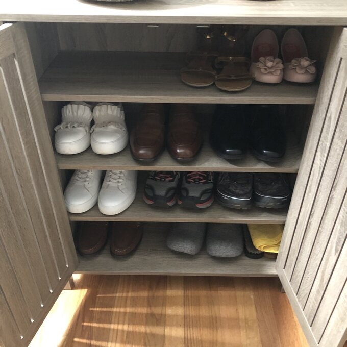 4-Tier 20 Pair Shoe Storage Cabinet - Image 1