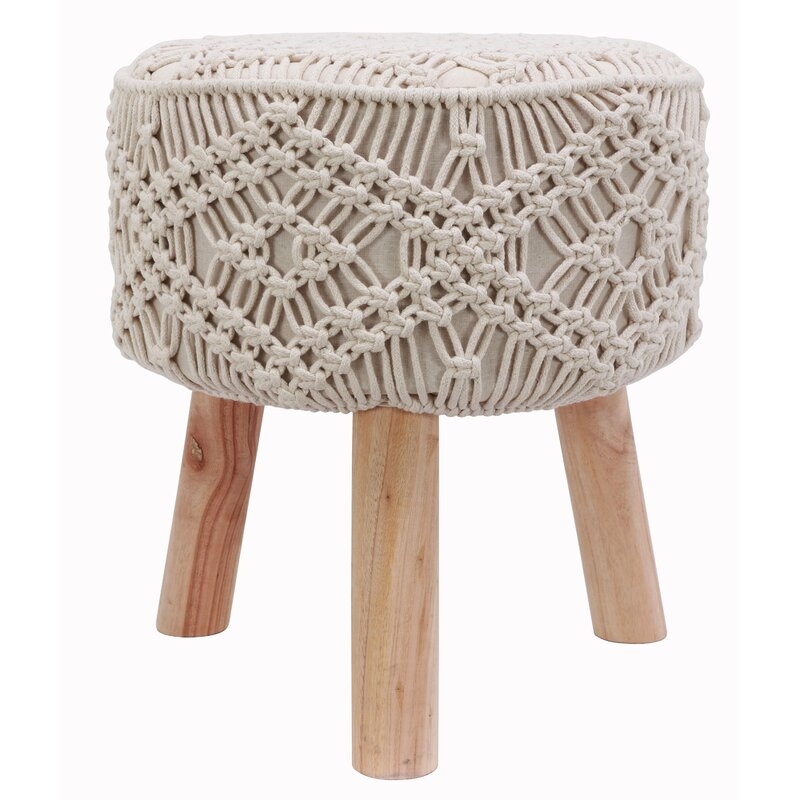 Sabb Crocheted Accent Stool - Image 0