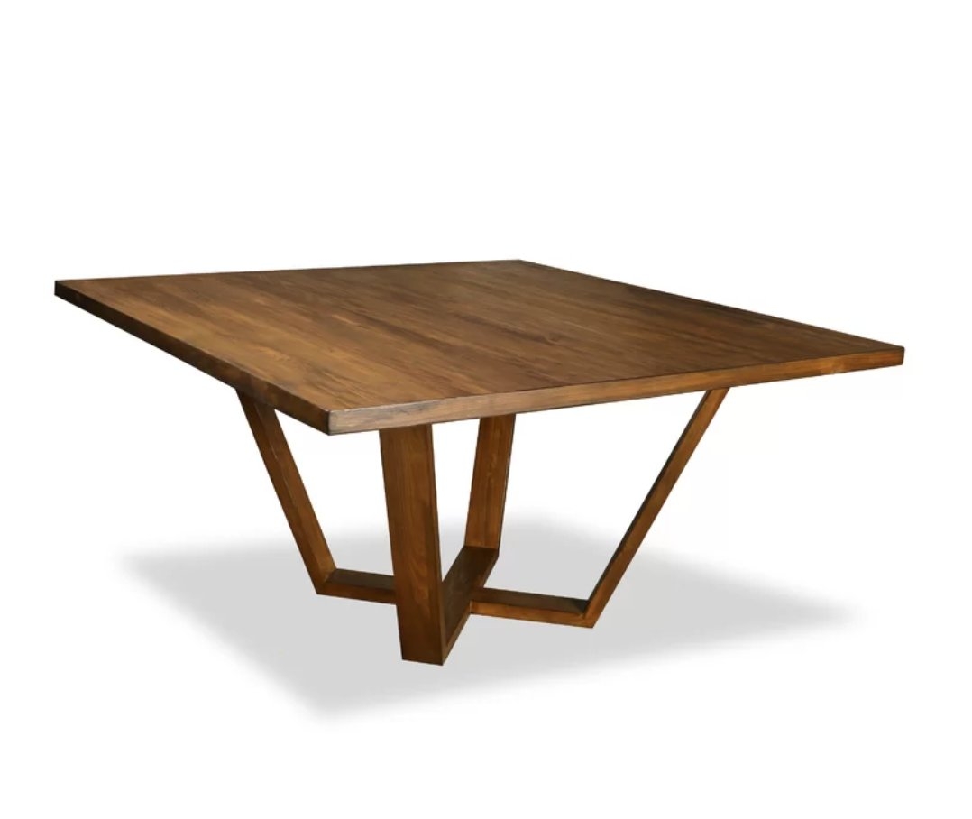 30" H x 60" W x 60" D Cognac Macarthur Solid Wood Dining Table - Image 0