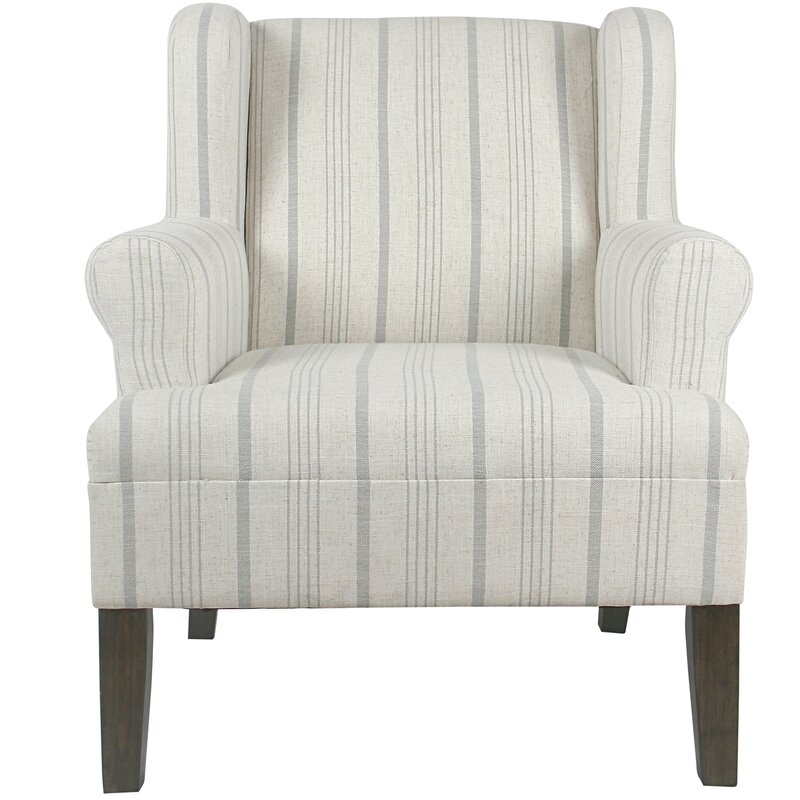 London Wingback Chair - Dove Gray/Gray Washed - Image 1