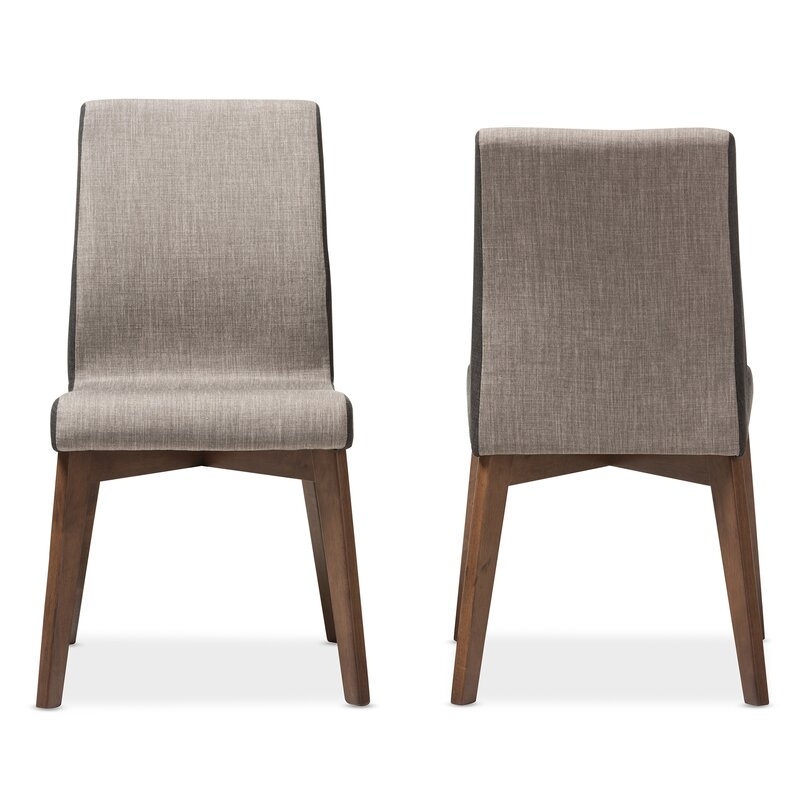 Collazo Upholstered Side Chair in Dark Walnut - Image 1