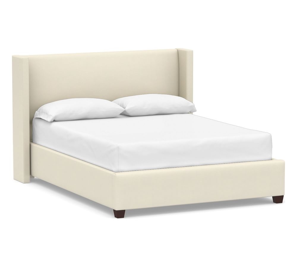 Elliot Shelter Upholstered Bed, Queen, Park Weave Ivory - Image 0