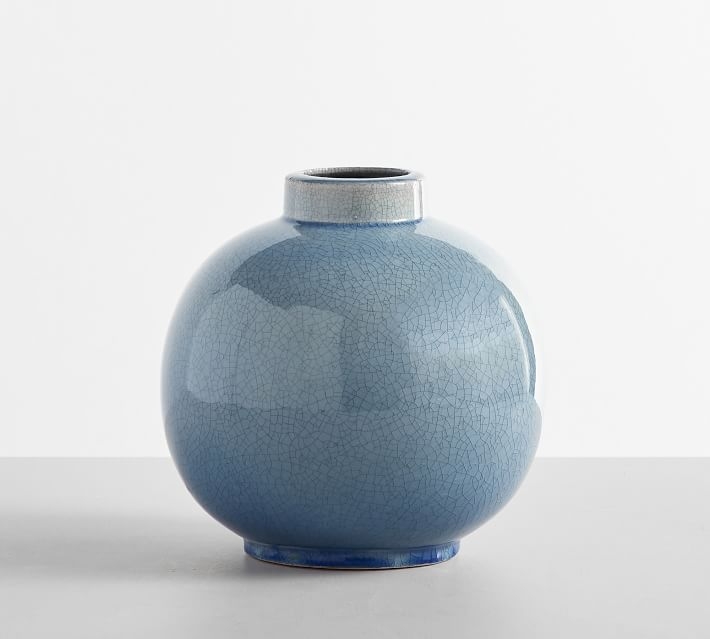 Rhea Crackled Ceramic Vase - Image 0