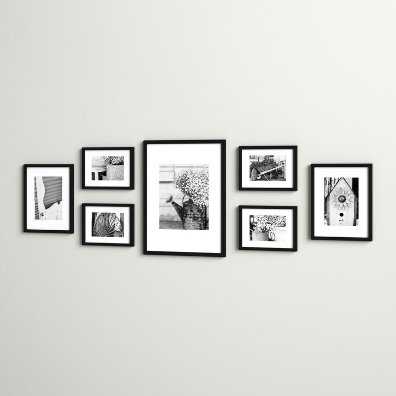 7 Piece Spears Picture Frame Set - Black - Image 1
