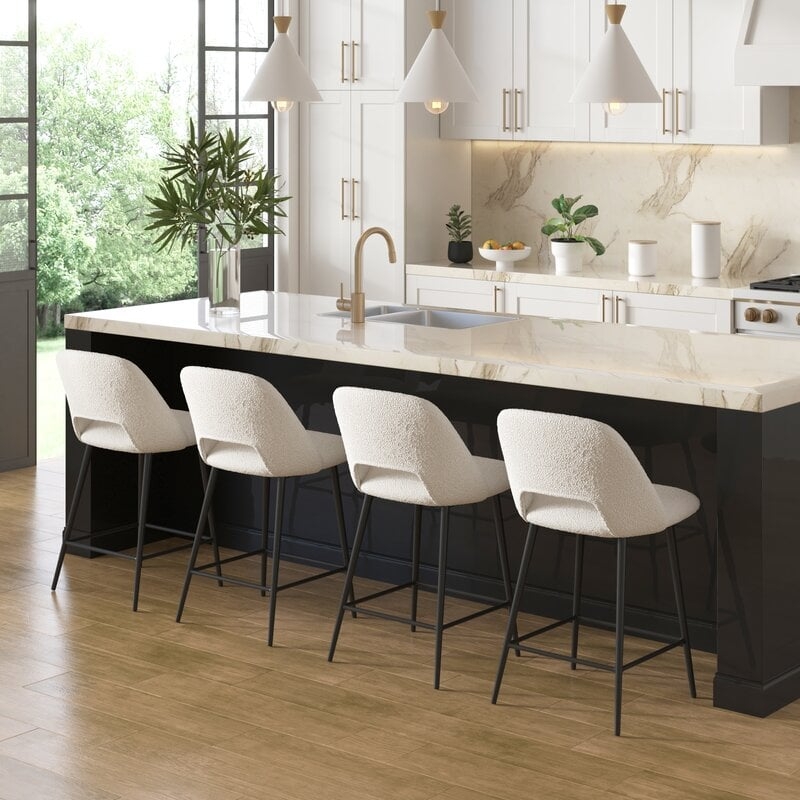 Valdez Boucle Bar & Counter Stool - Image 3