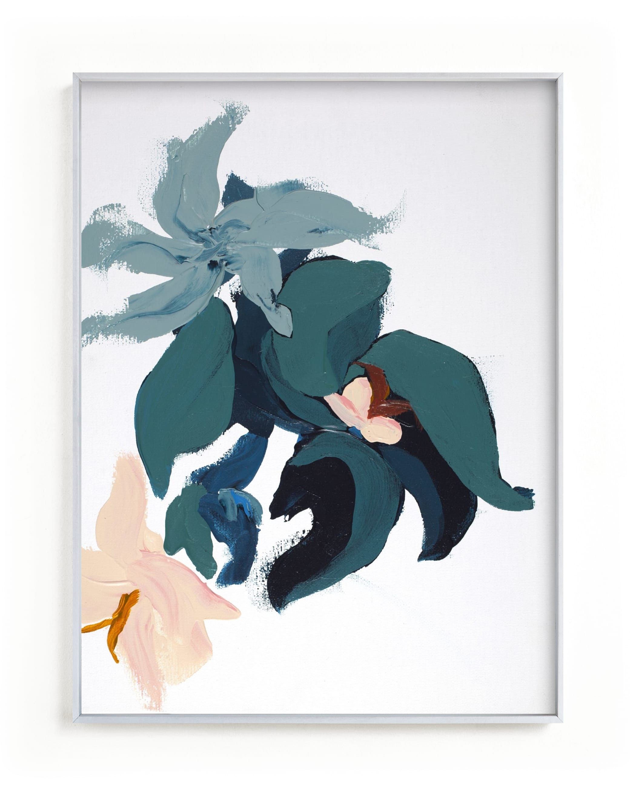 Modern Abstract Floral art print - Image 0