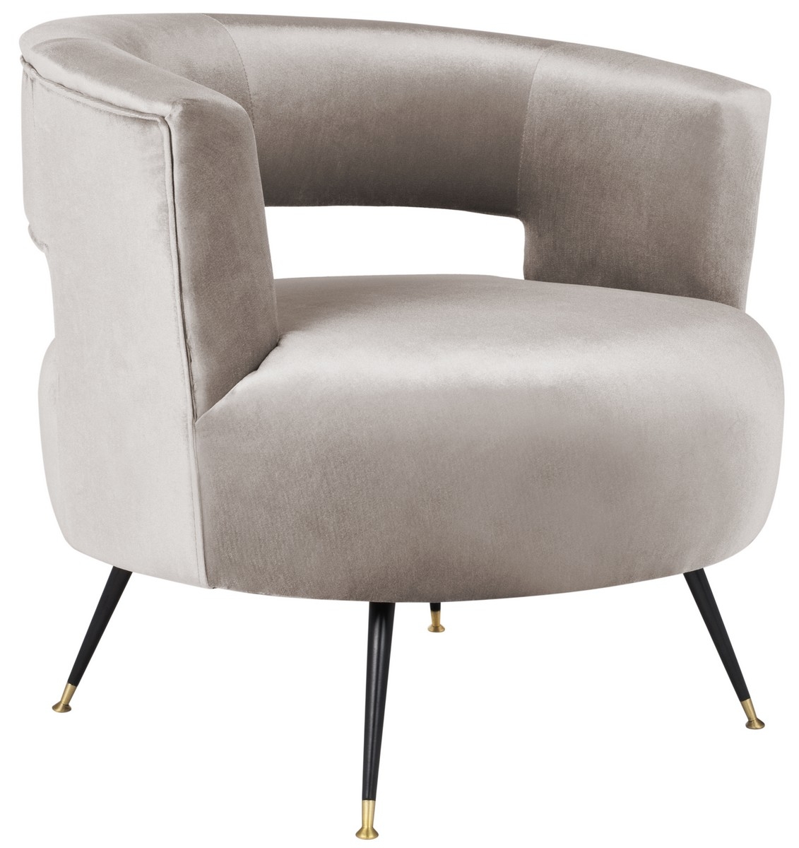 Manet Velvet Retro Mid Century Accent Chair - Hazelwood - Arlo Home - Image 2