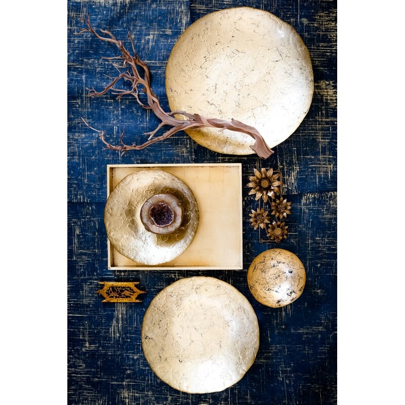 VIETRI Moon Glass Medium Decorative Bowl - Image 1