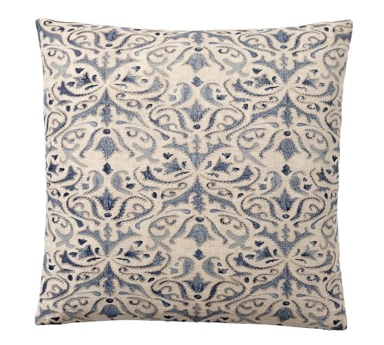 REILLEY EMBROIDERED PILLOW Cover - Blue - Image 0