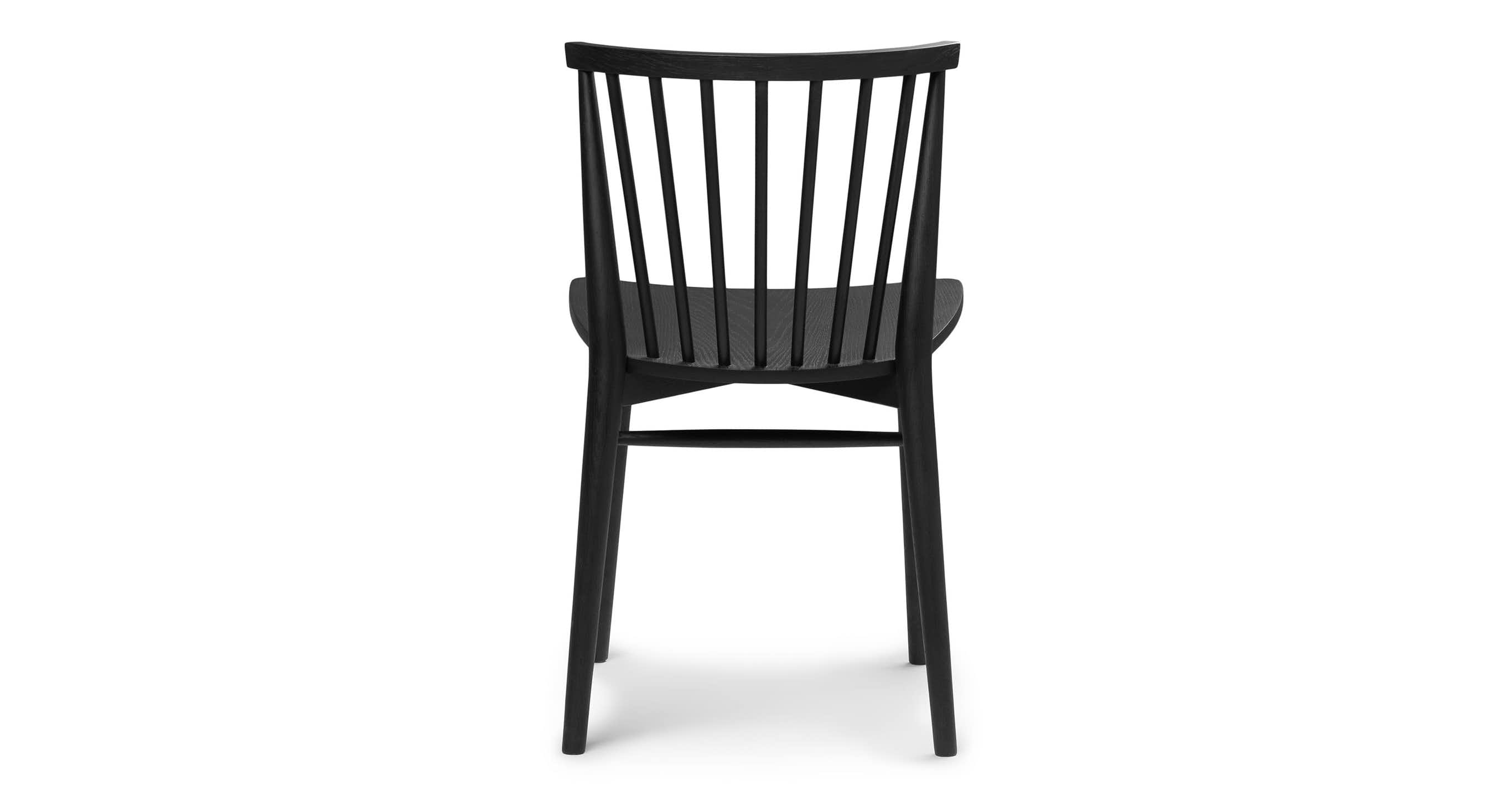 Rus Black Dining Chair, Pair - Image 1