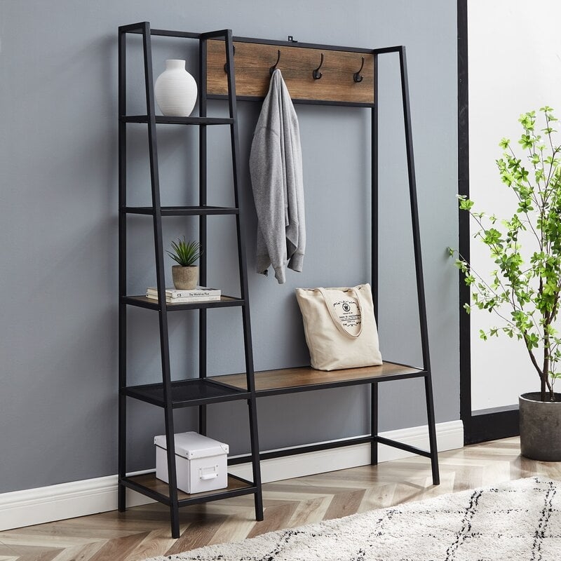 Ada Hall Tree with Shoe Storage - Image 0