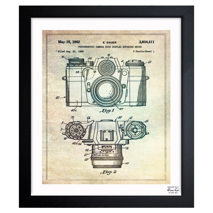 "Sauer Photographic Camera 962" - Wrapped Canvas Graphic Art Print on Canvas - Image 0