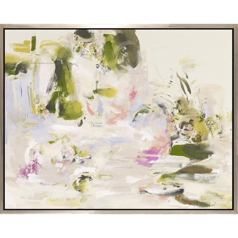 CHC Art, Inc. Lily Pond - Painting on Canvas - Image 0