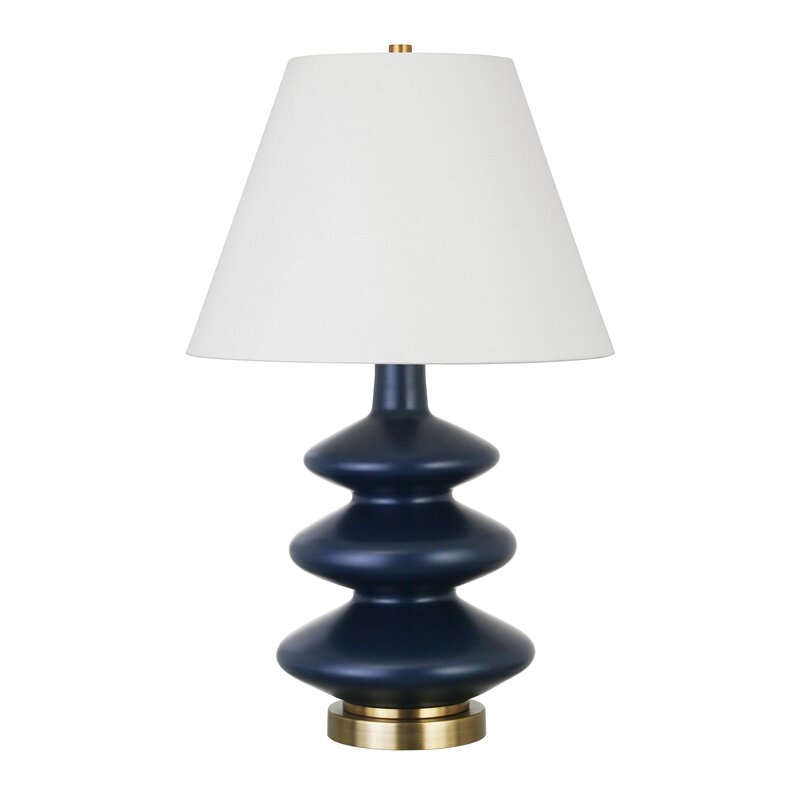 Bradshaw Table Lamp, Blue, 26.5" - Image 1