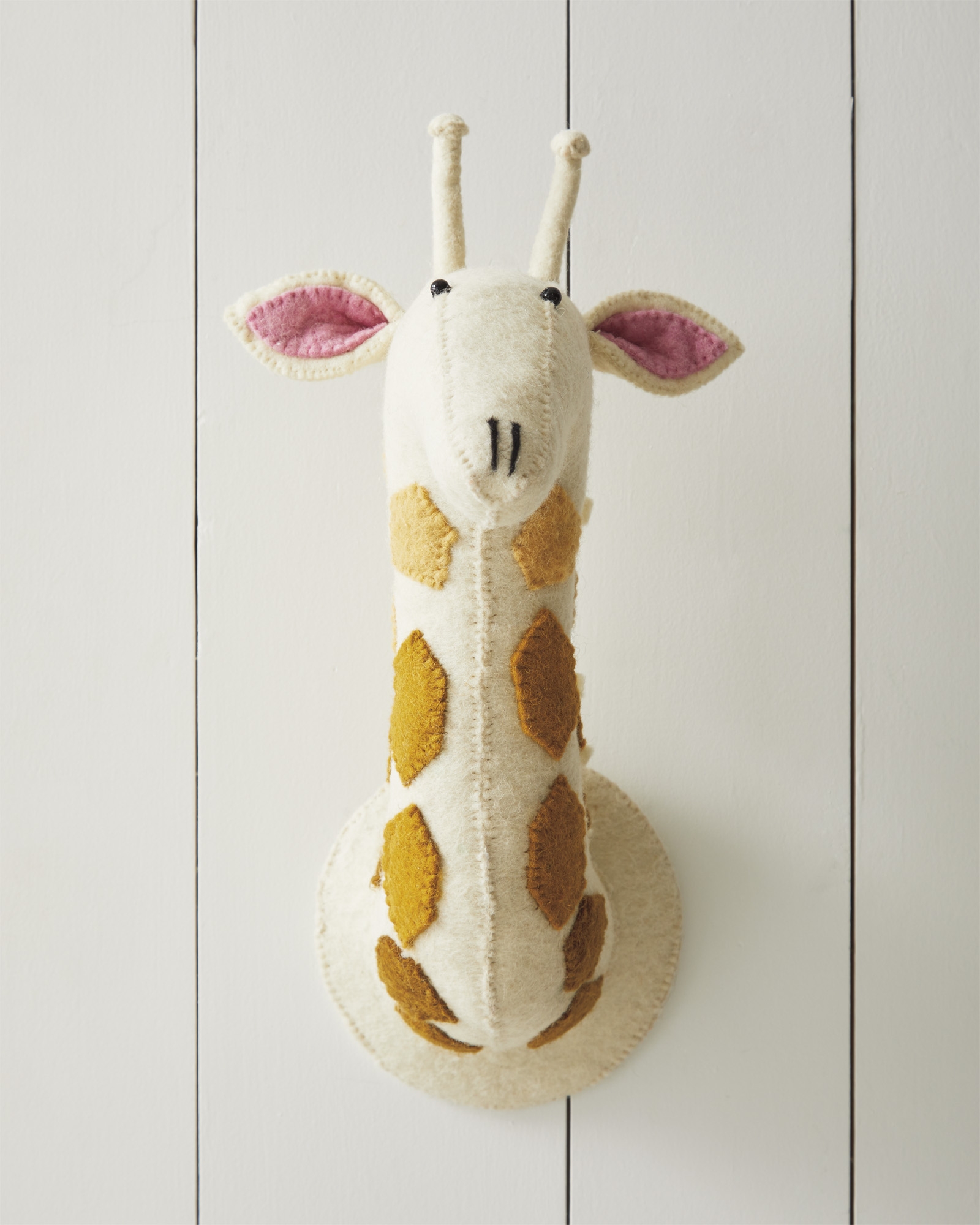Felted Wool Wall Animal – Ombré Giraffe - Image 0