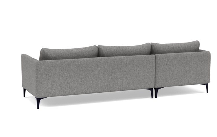 OWENS Sectional Sofa with Left Chaise. 110" Width. Matte Black Sloan Legs - Image 1