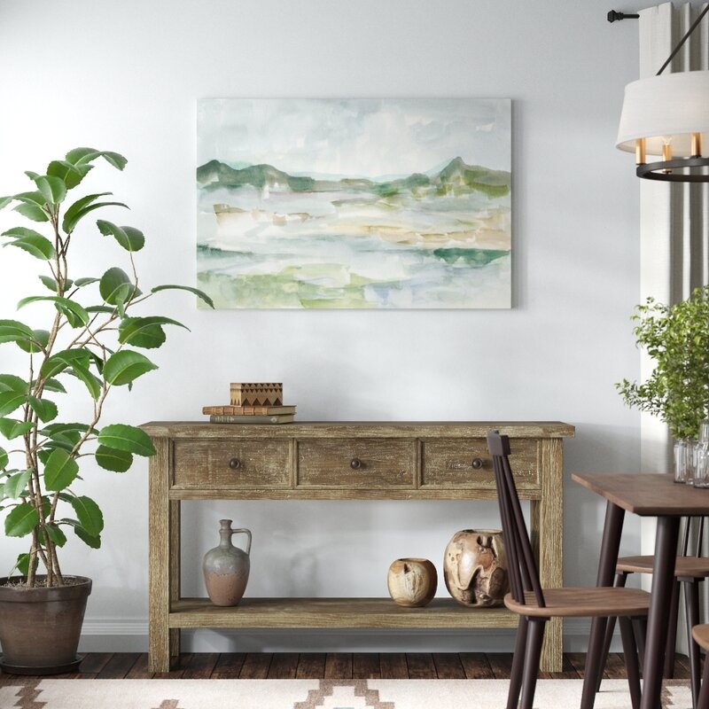 'Panoramic Seascape II' Painting on Canvas - Image 1