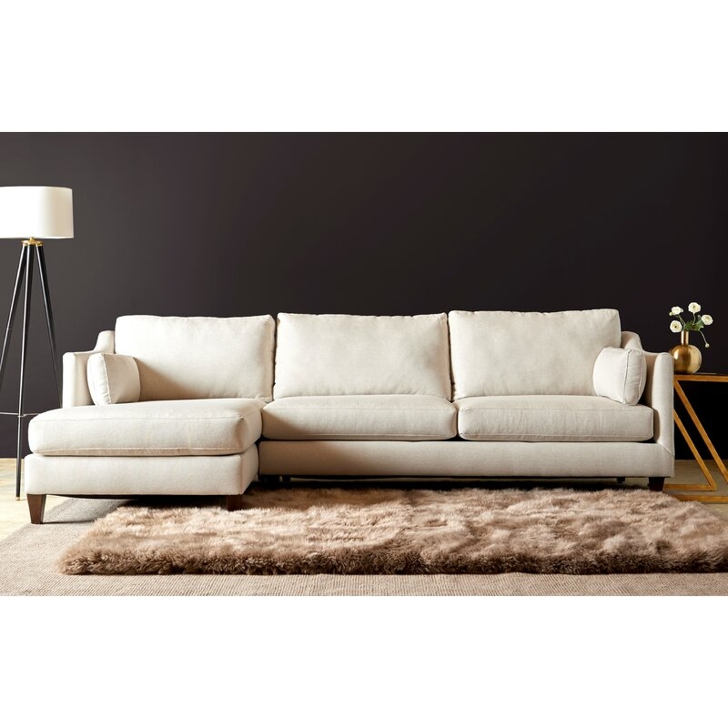 Aisha 116" Wide Left Hand Facing Sofa & Chaise - Image 0