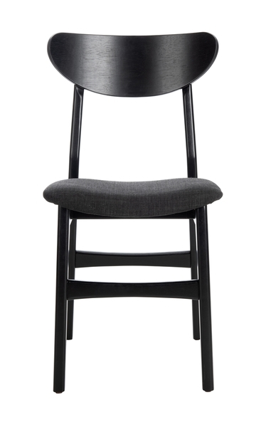 Lucca Retro Dining Chair, Black, Set of 2 - Image 1
