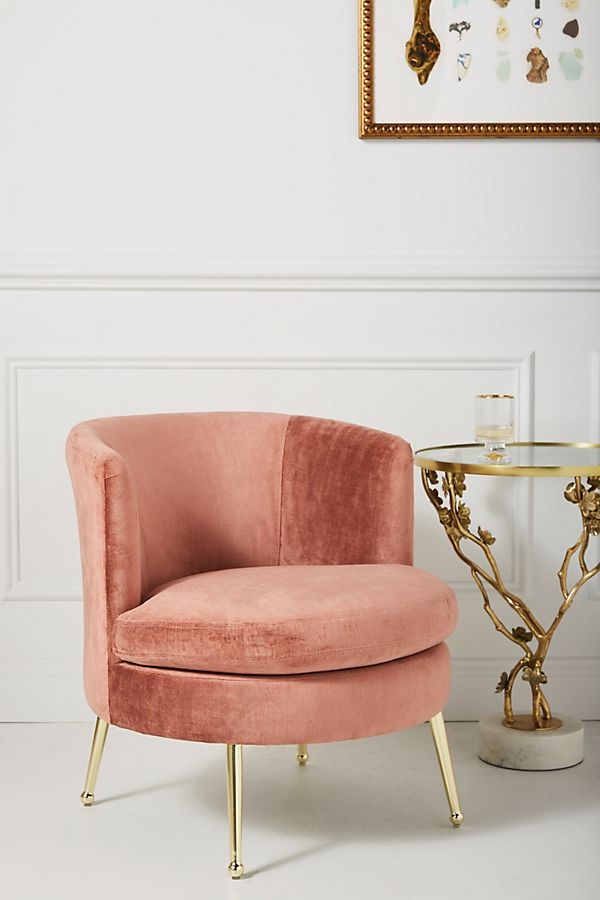 Cynthia Petite Accent Chair - Pink - Image 0