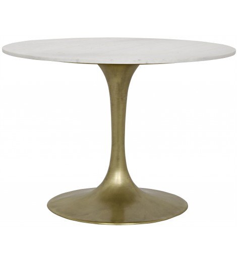Lillia Dining Table, Gold- 40" x 29" - Image 0