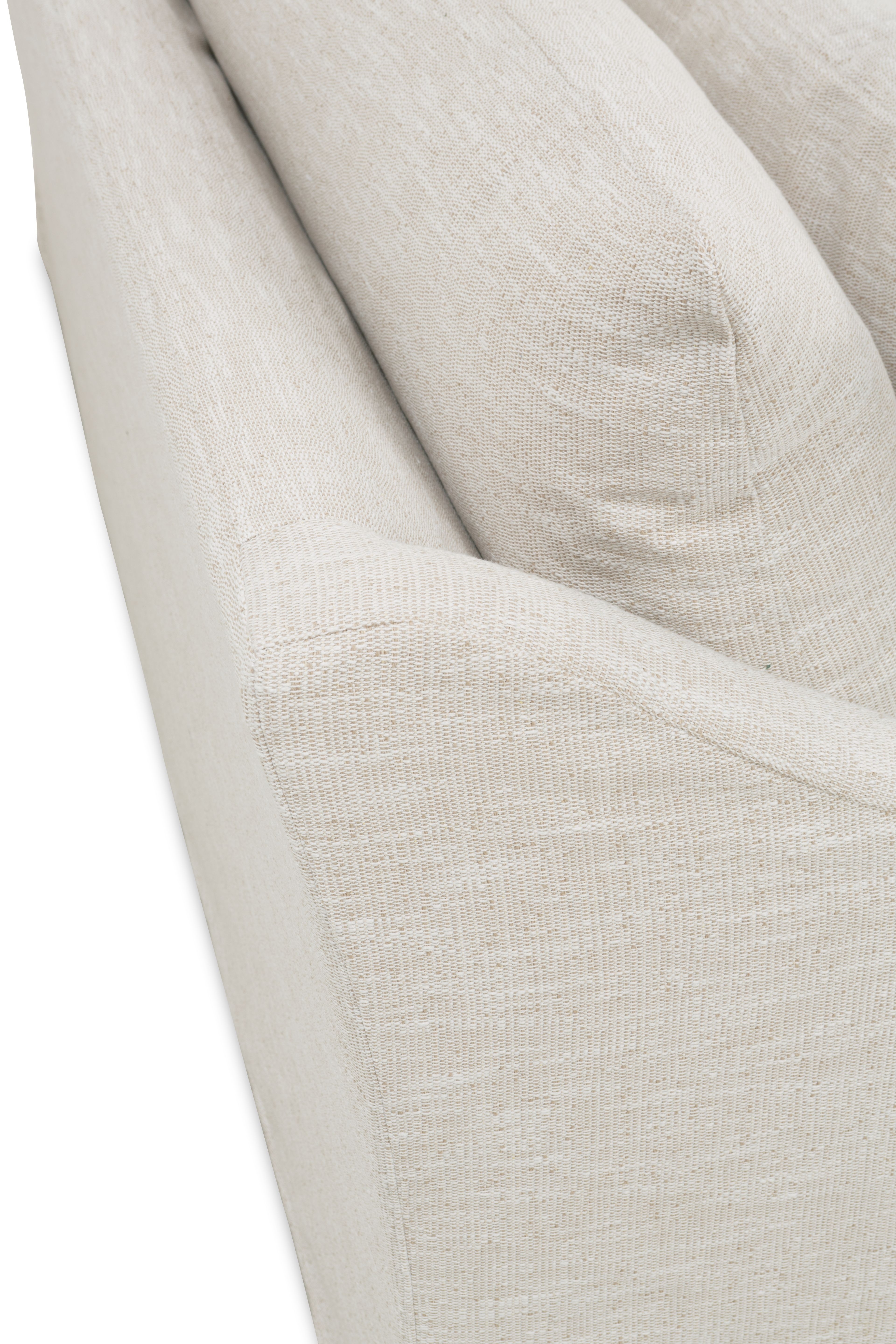 Fraser Slipcover Sofa, Bench Cushion, White, 95" - Image 7