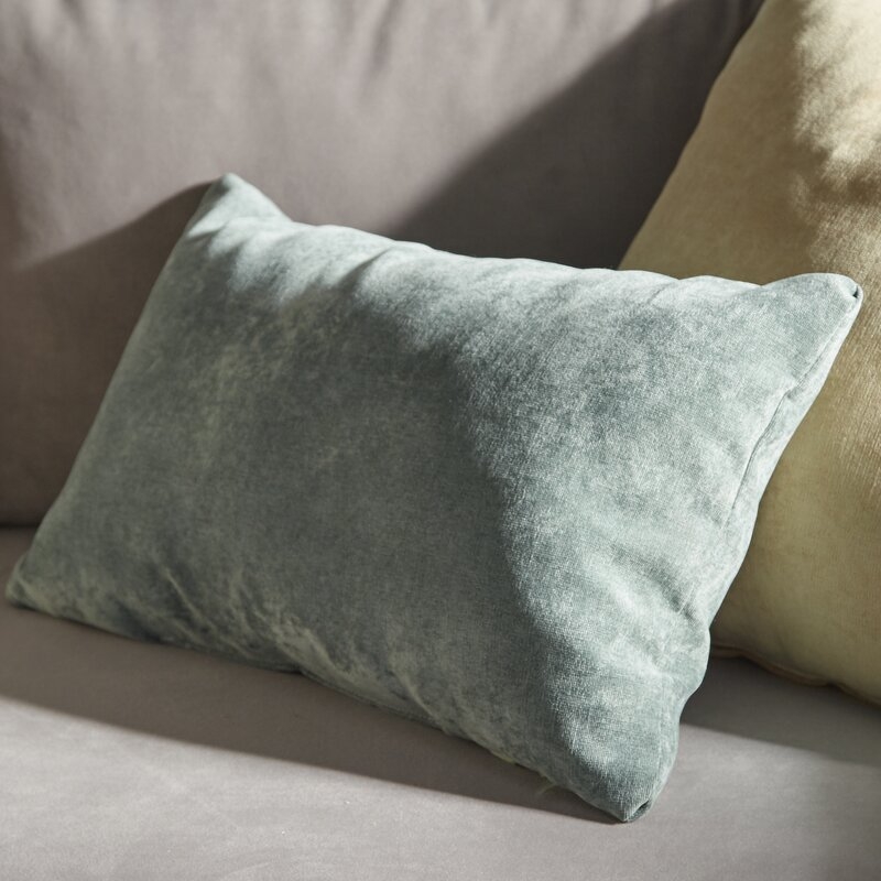 Edwards Velvet Lumbar Pillow - Image 1