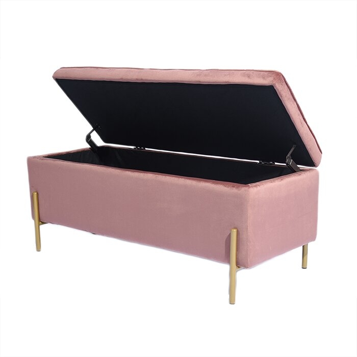 Beaulieu Upholstered Flip Top Storage Bench - Image 0