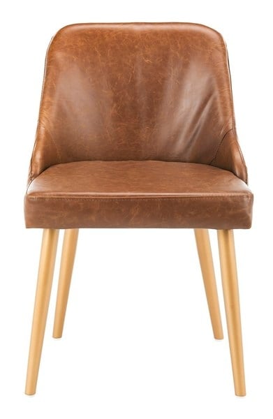 Lulu Upholstered Dining Chair (Set of 2) - Light Brown/Gold - Arlo Home - Image 1