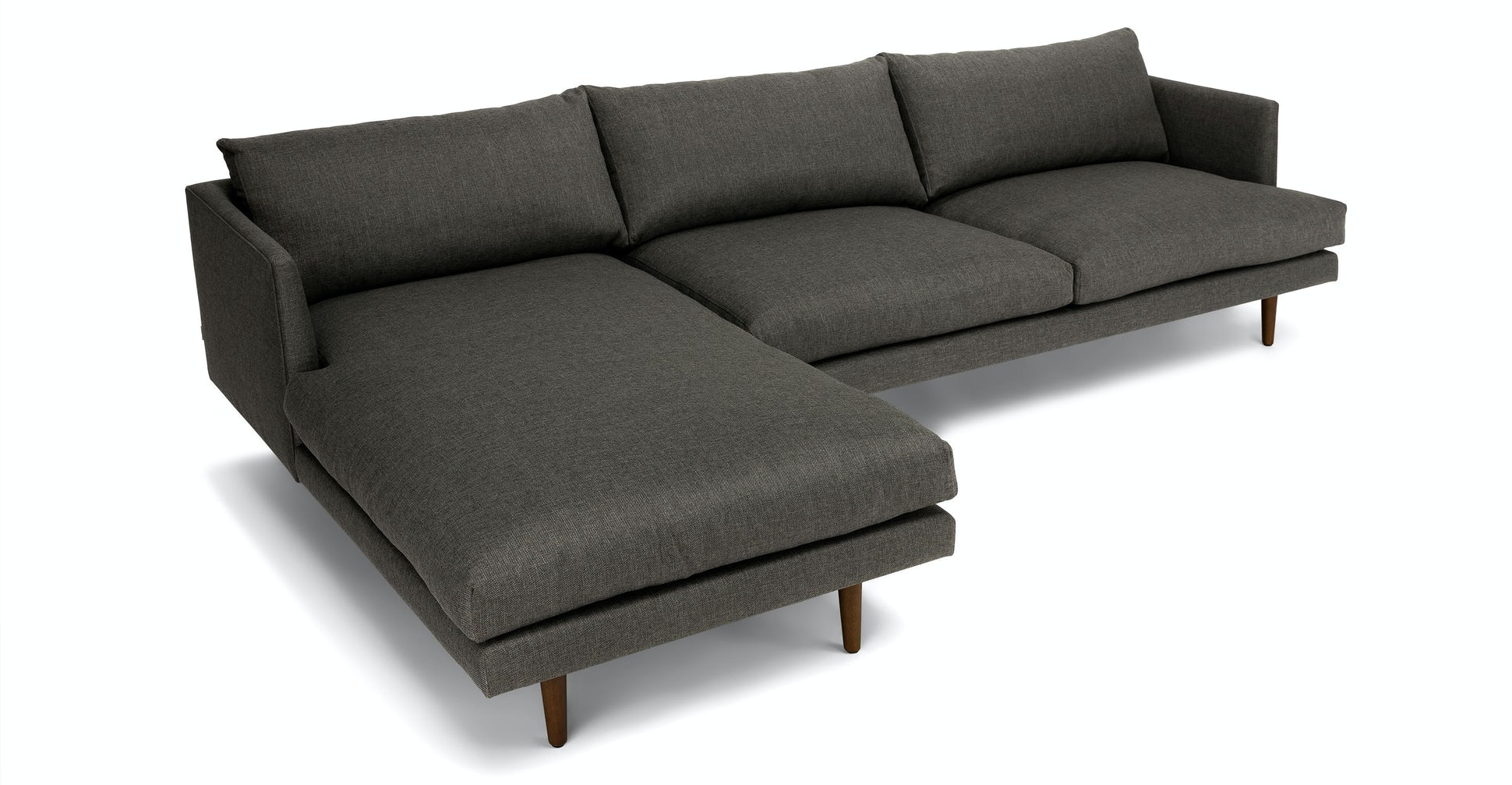 Burrard Graphite Gray Left Sectional Sofa - Image 4