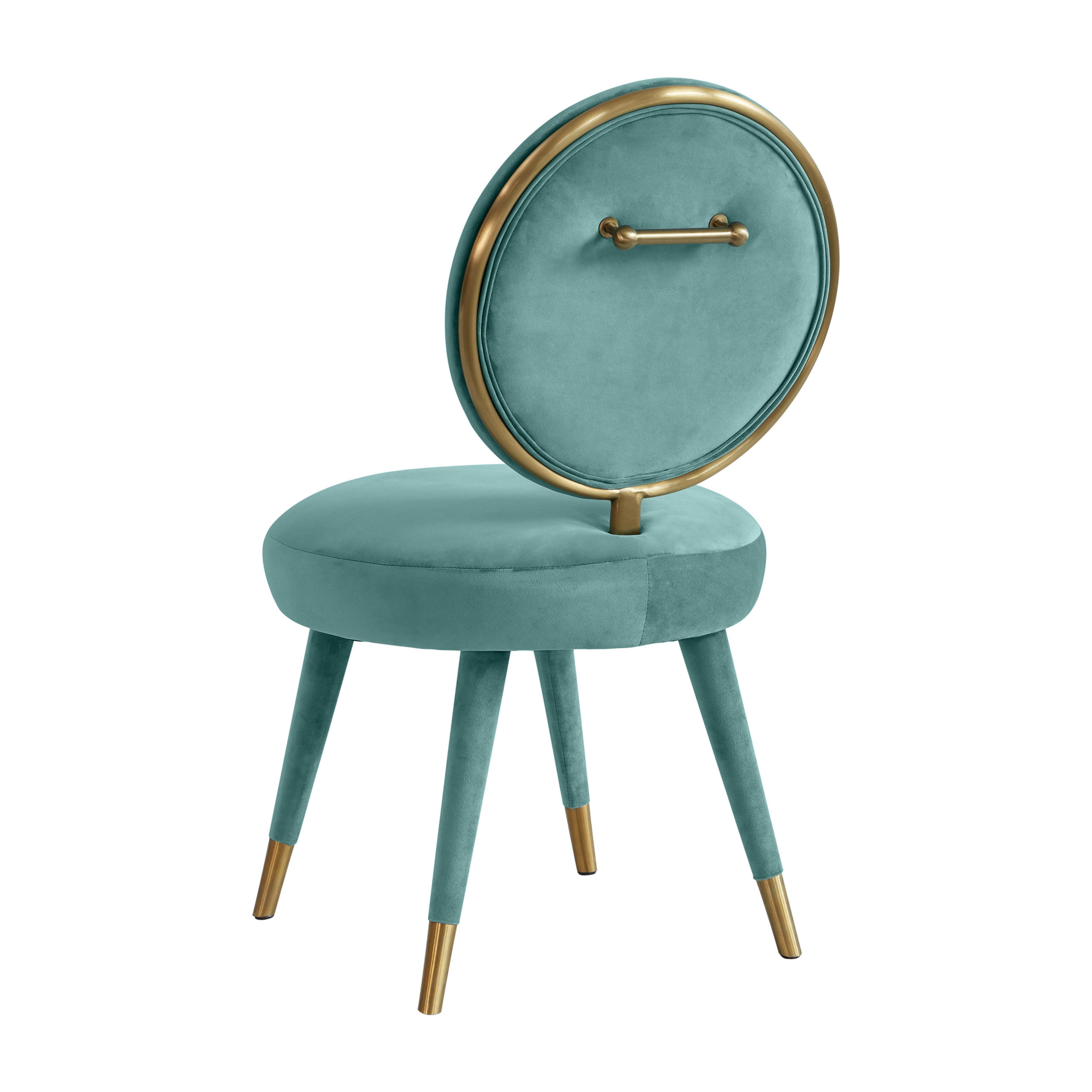 Kylie Sea Blue Velvet Dining Chair - Image 2