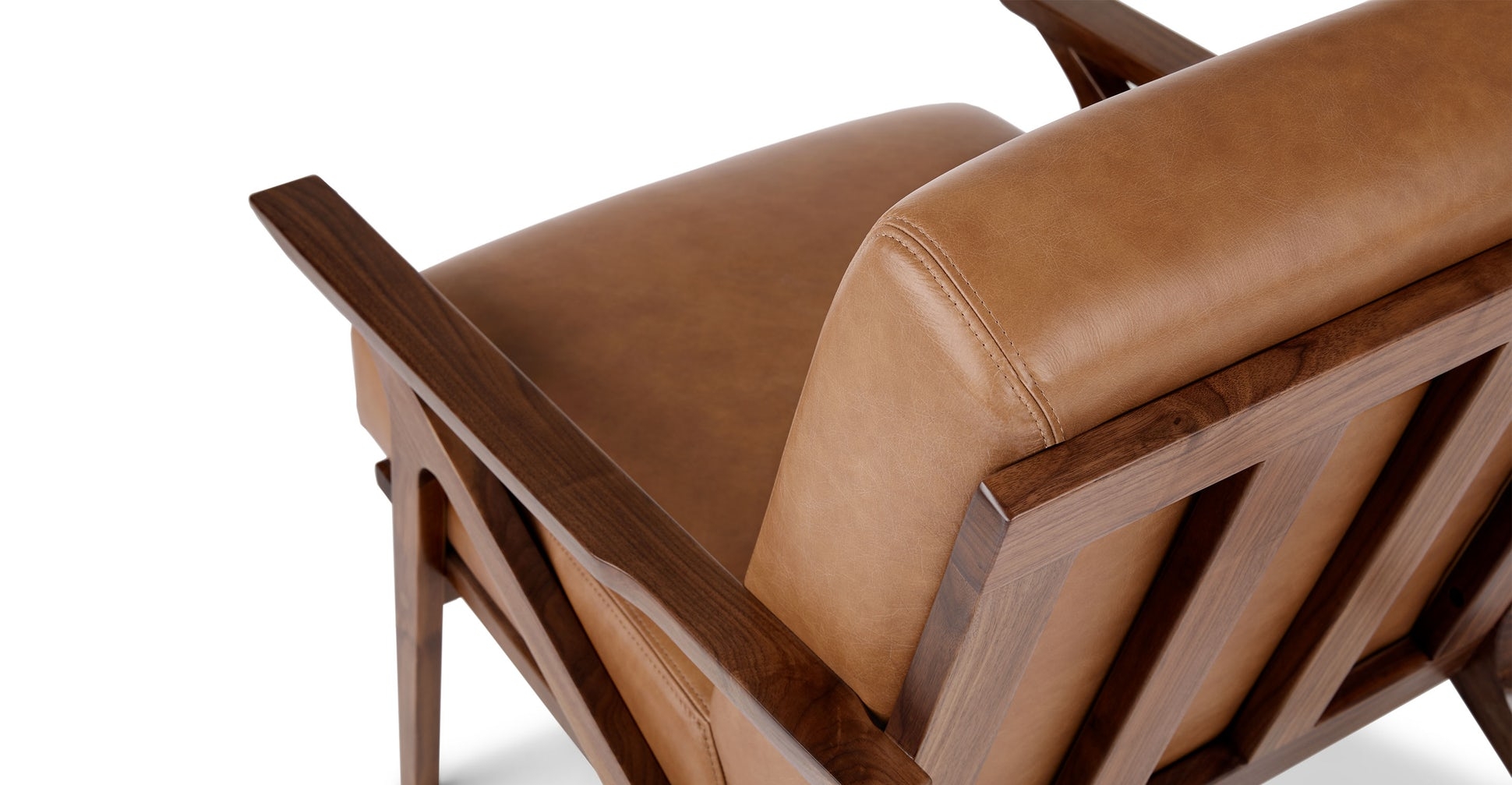 Otio Toscana Tan Walnut Lounge Chair - Image 4
