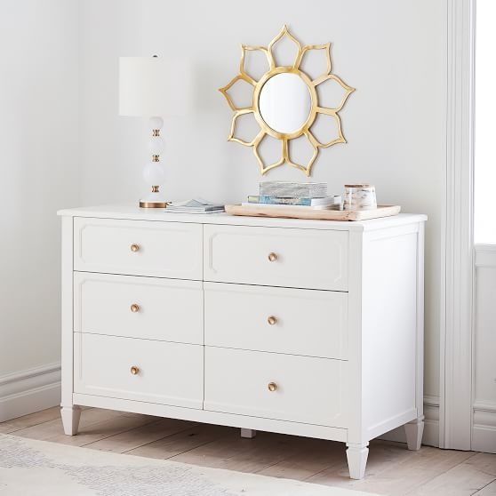 Auburn Wide Dresser, Simply White - Image 2