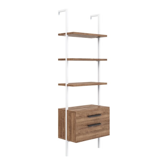Tyler-Jay 72.44" H x 24" W Metal Ladder Bookcase - Image 1