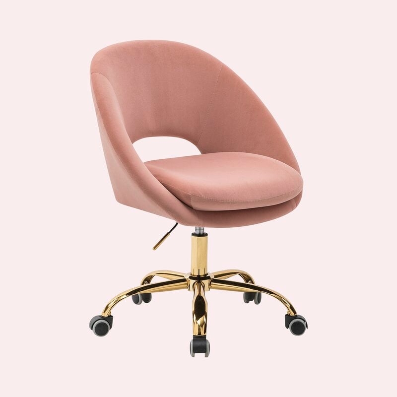 Lourdes Task Chair, Pink - Image 0